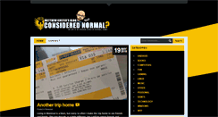 Desktop Screenshot of considerednormal.com